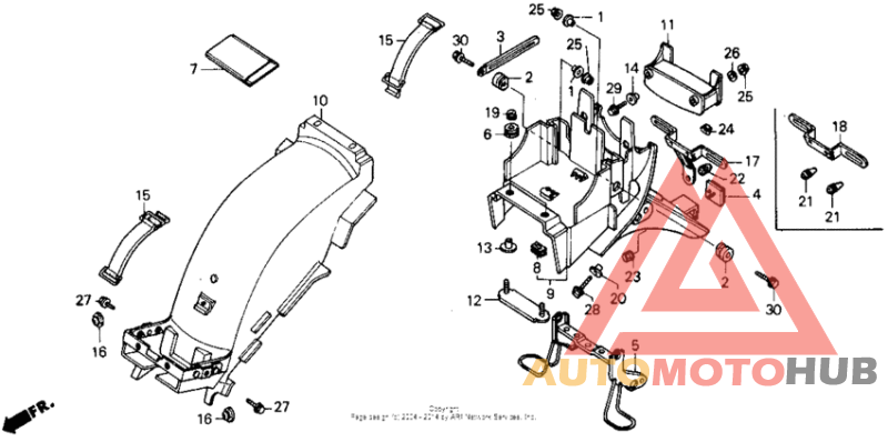 Задний бампер