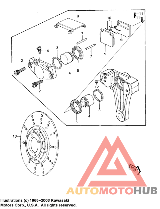 Передний суппорт