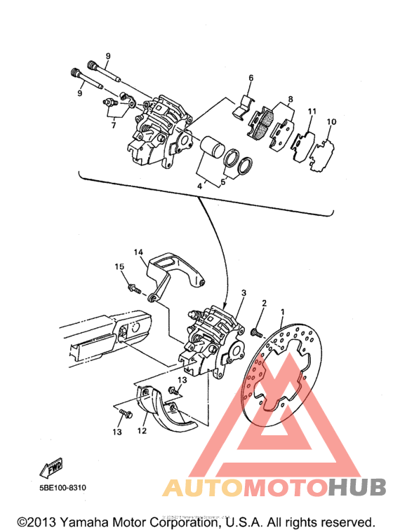 Задний суппорт
