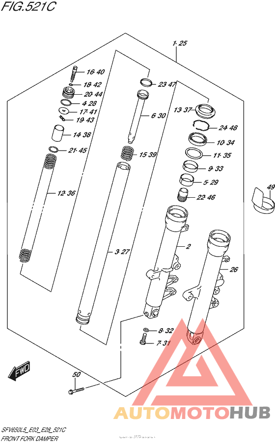 Front Fork Damper (Sfv650L5 E33)