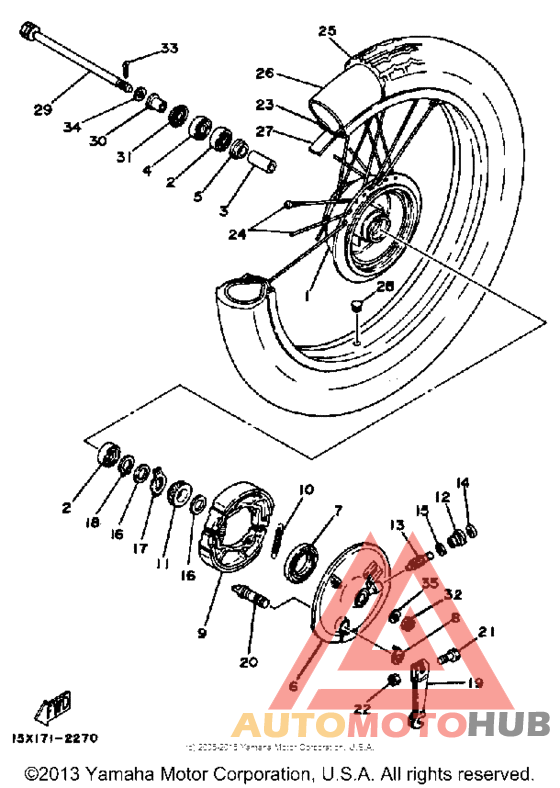 Переднее колесо