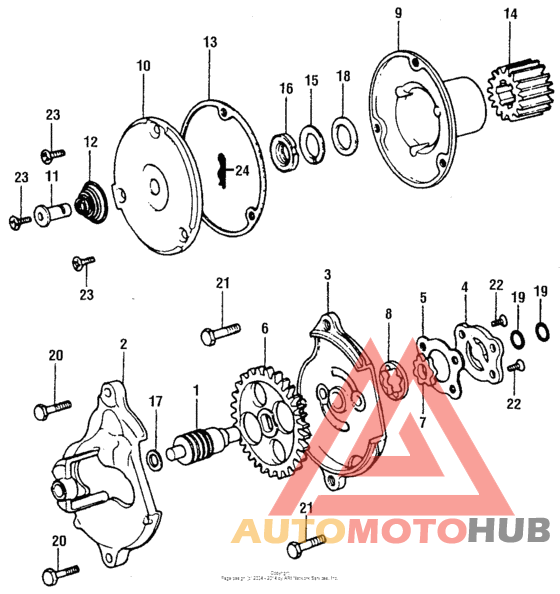Oil filter rotor + oil pump