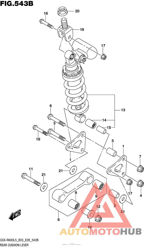 Rear Cushion Lever (Gsx-R600L5 E28)
