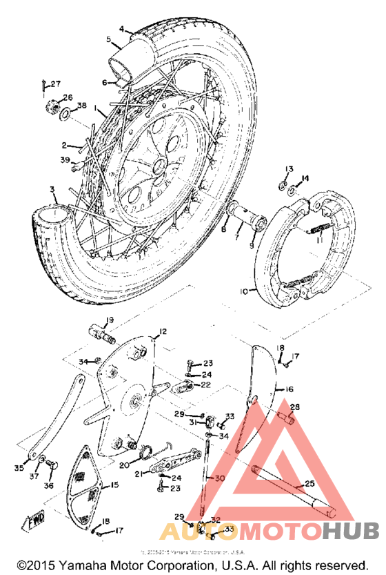 Переднее колесо