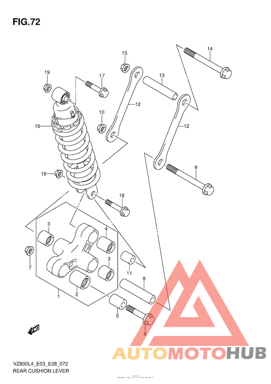 Rear Cushion Lever (Vz800L4 E28)