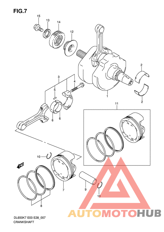 Вал коленчатый