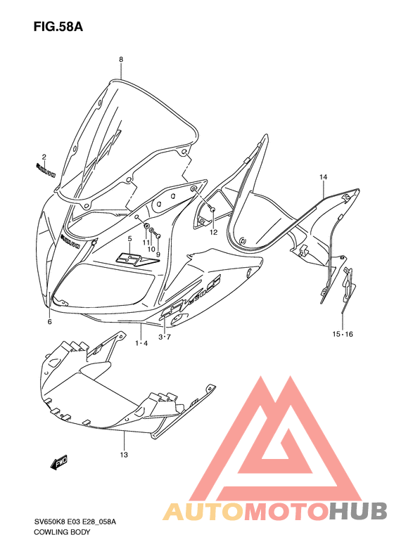 Cowling body