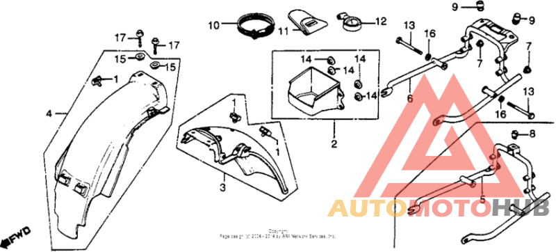 Задний бампер