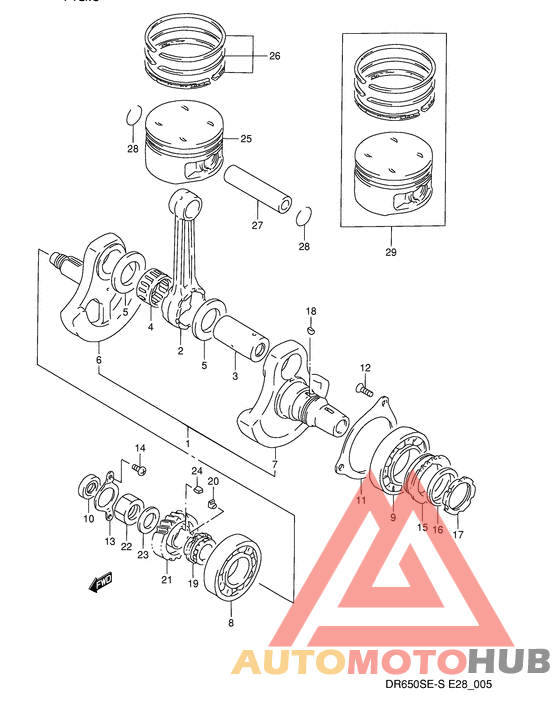 Вал коленчатый