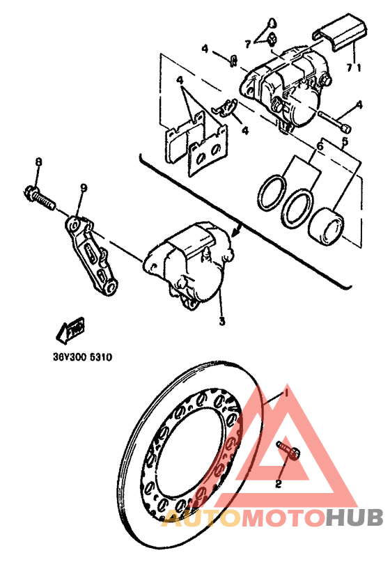 Задний суппорт