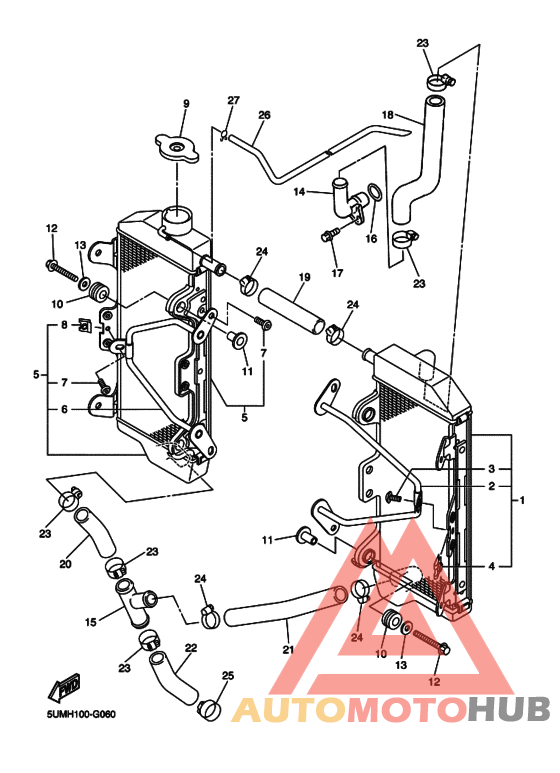 Радиатор и шланг