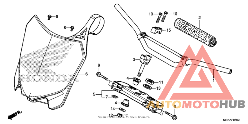 Handlebar + top bridge