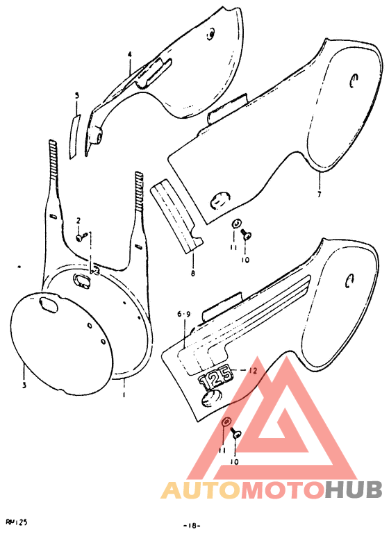 Обтекатель задний