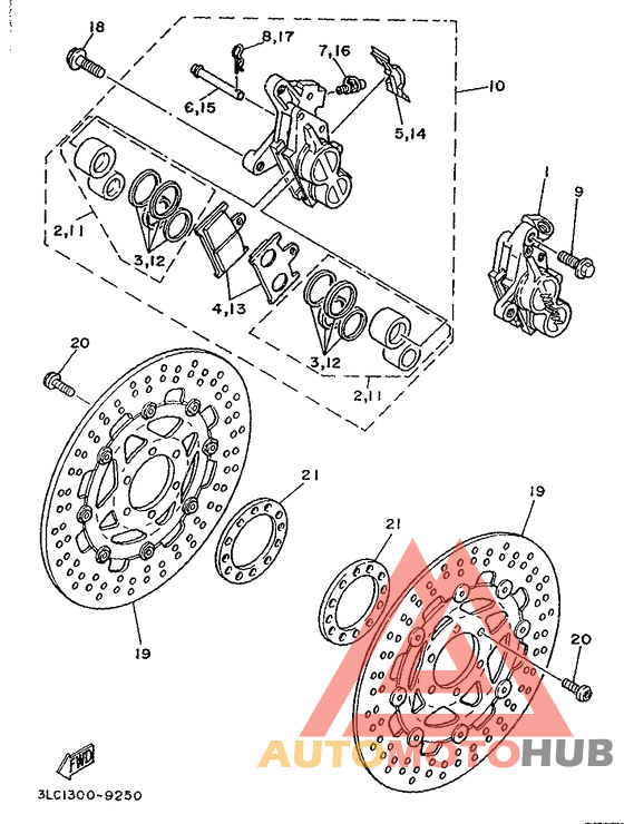 Front brake. caliper
