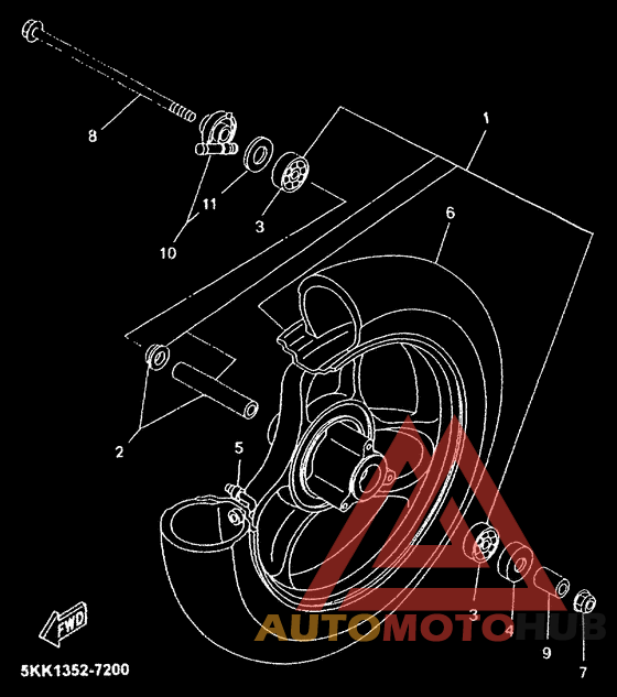 Переднее колесо