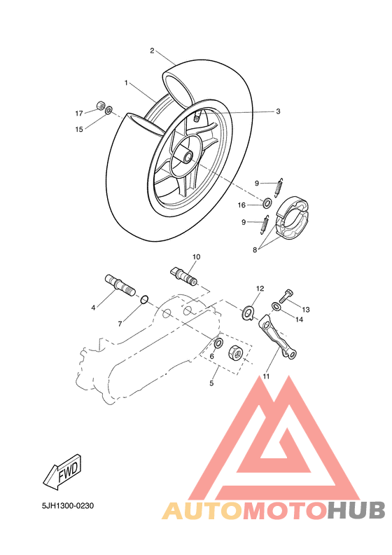 Переднее колесо
