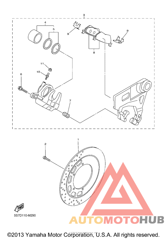 Задний суппорт