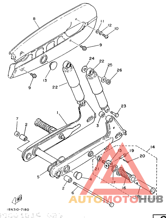 Rear arm. suspension