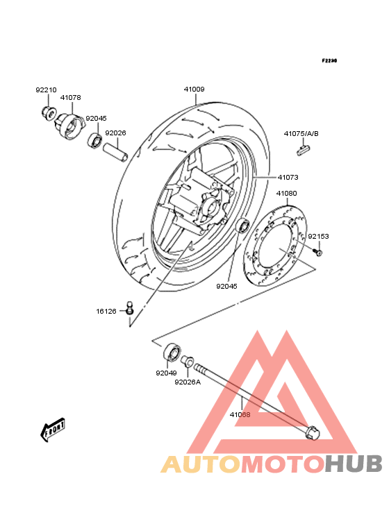 Переднее колесо