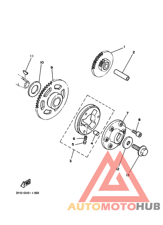 Starter clutch outer assy