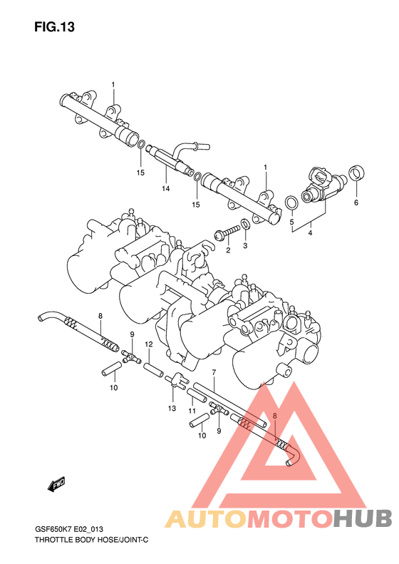 Throttle body hose/joint