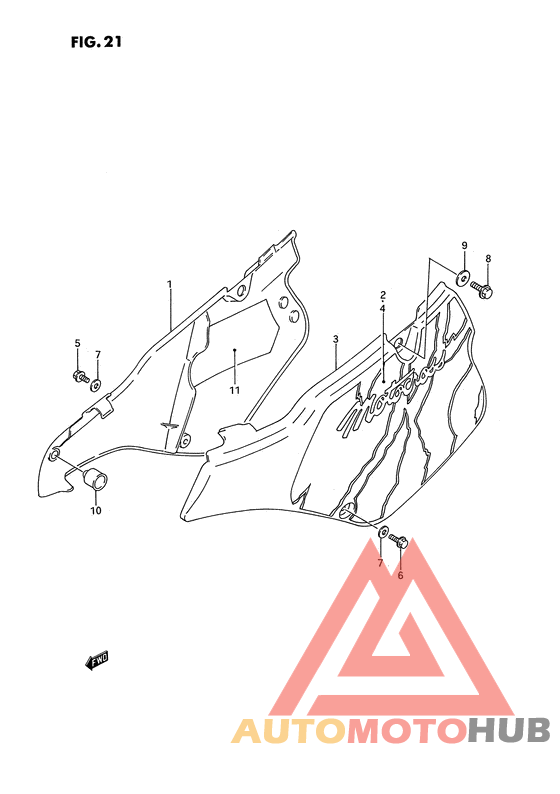 Обтекатель задний