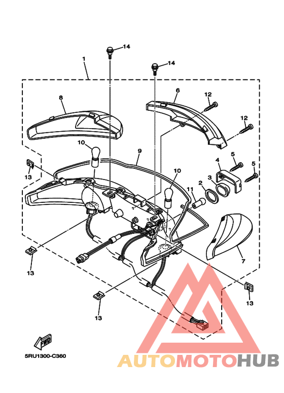 Taillight unit ass`y