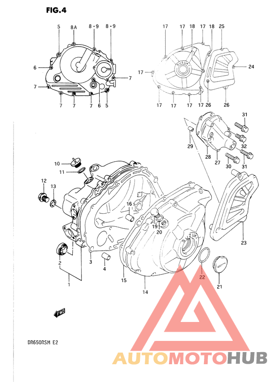 Crankcase cover ass`y  (v