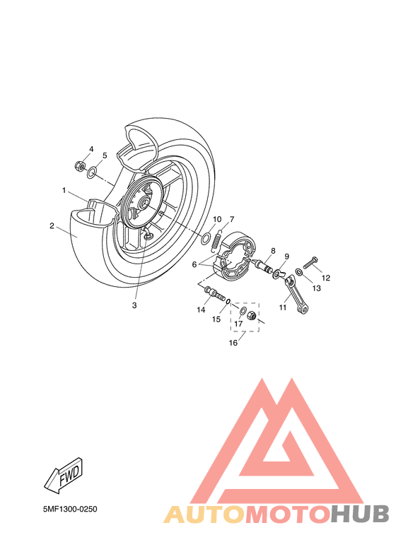 Переднее колесо