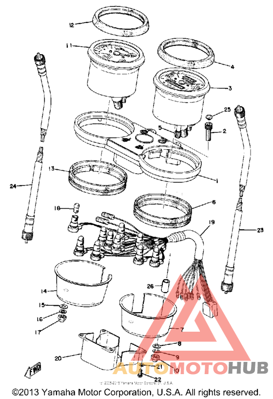 Speedometer tachometer