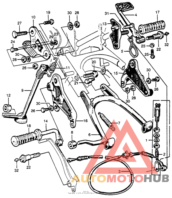 Main stand + step bar