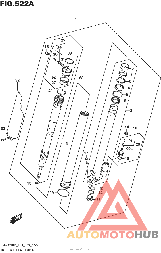 Rh Front Fork Damper