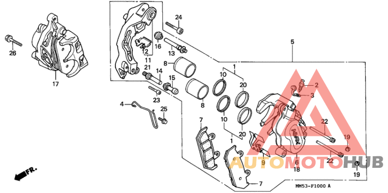 Передний суппорт