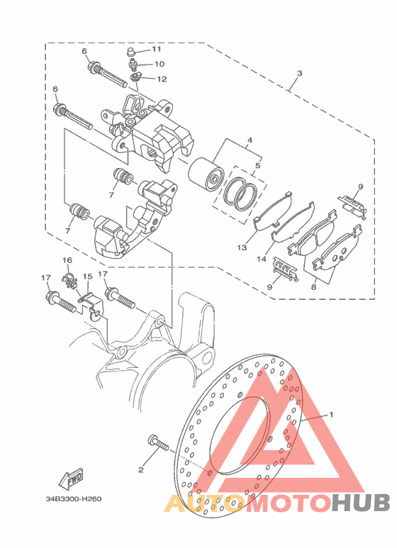 Задний суппорт