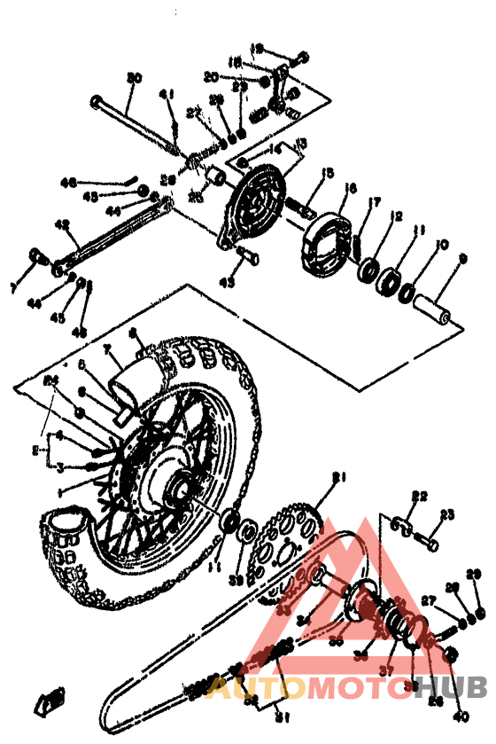Переднее колесо