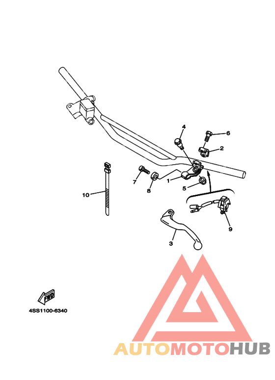 Handle switch. lever