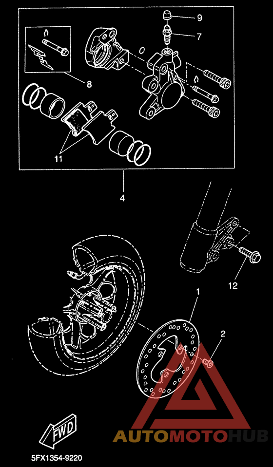Передний суппорт
