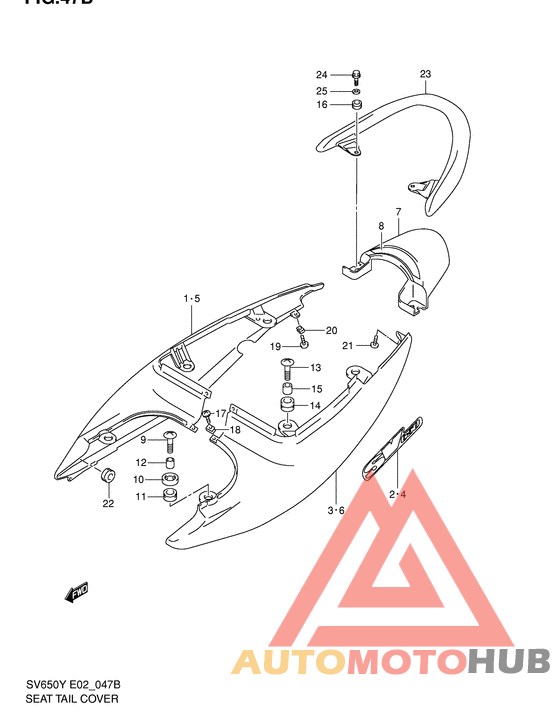 Обтекатель сидения