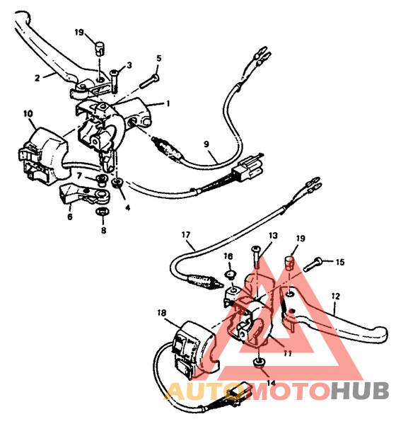 Handle switch. lever