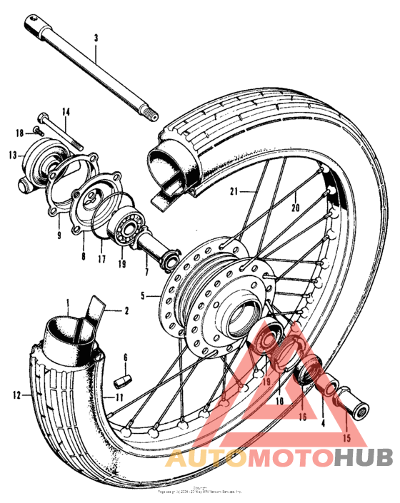 Переднее колесо