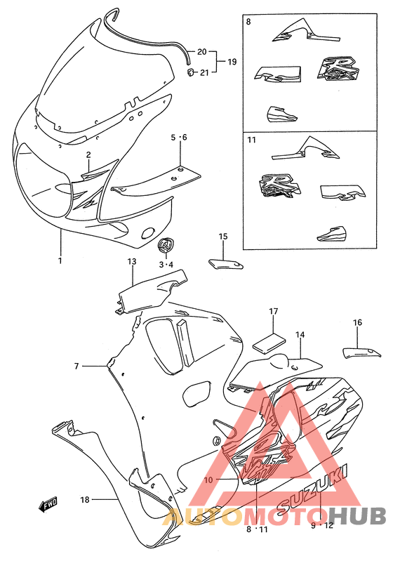 Cowling body