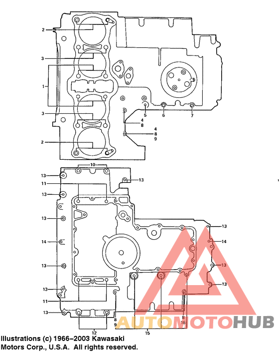 Crankcase bolt & stud pattern