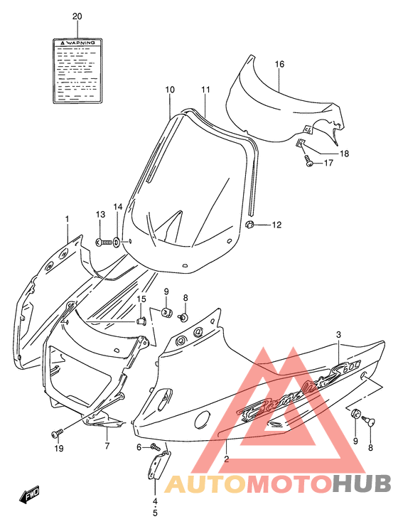 Cowling body