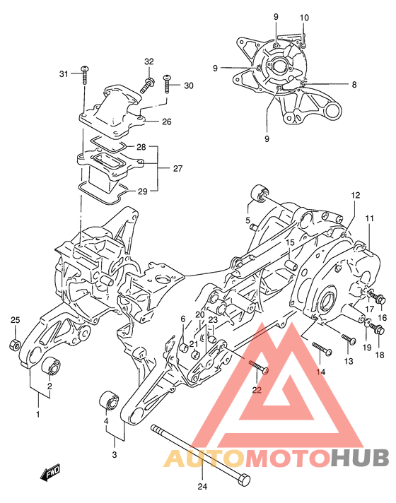 Картер двигателя