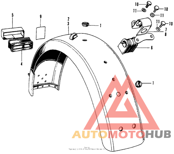 Задний бампер