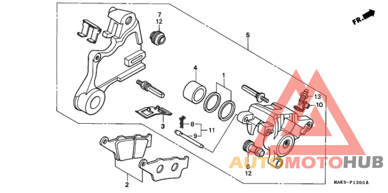 Задний суппорт