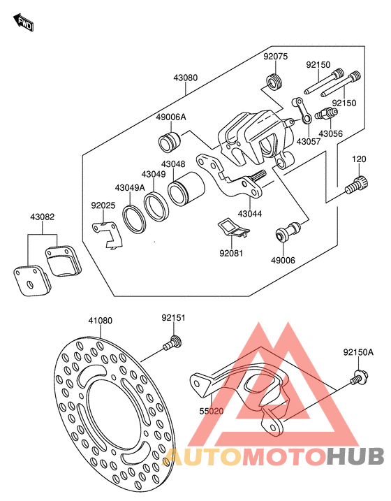 Передний суппорт