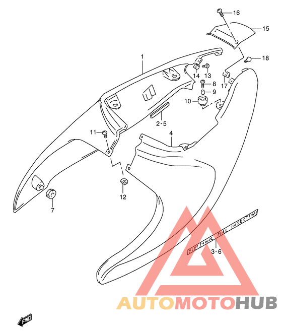 Обтекатель задний