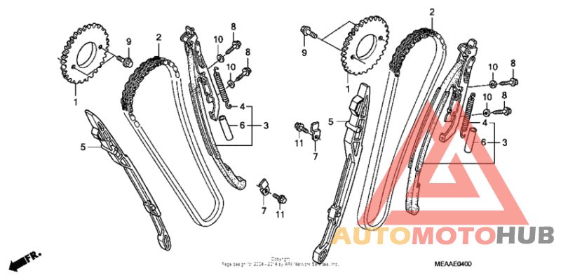 Cam chain + tensioner