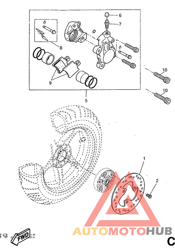 Задний суппорт